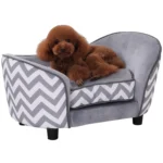 CrafteRify Elevated Pet Sofa Bed with Storage