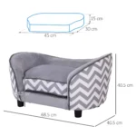 CrafteRify Elevated Pet Sofa Bed with Storage - Image 5