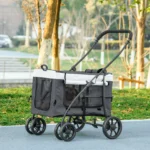CrafteRify Dog Pram with Detachable Carrier - Image 3