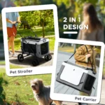 CrafteRify Dog Pram with Detachable Carrier - Image 5