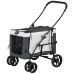 CrafteRify Dog Pram with Detachable Carrier