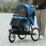 CrafteRify EasyFold Pet Stroller with Rubber Wheels - Image 3