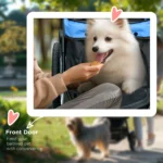 CrafteRify EasyFold Pet Stroller with Rubber Wheels - Image 5