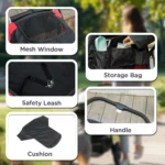 CrafteRify Large Dog Pet Stroller with Shock Absorbing Wheels - Image 6