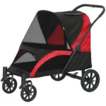 CrafteRify Large Dog Pet Stroller with Shock Absorbing Wheels - Image 2