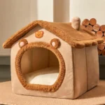 CrafteRify Foldable Pet House Cat Bed - Image 3