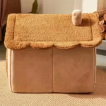 CrafteRify Foldable Pet House Cat Bed - Image 4