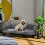 CrafteRify Shell Design Dog Sofa Bed with Cushion - Image 4