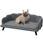 CrafteRify Shell Design Dog Sofa Bed with Cushion