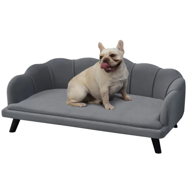 CrafteRify Shell Design Dog Sofa Bed with Cushion