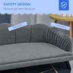 CrafteRify Shell Design Dog Sofa Bed with Cushion - Image 7