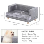 CrafteRify PU Leather Dog Sofa Bed with Cushion - Image 5