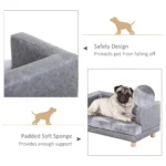 CrafteRify PU Leather Dog Sofa Bed with Cushion - Image 6