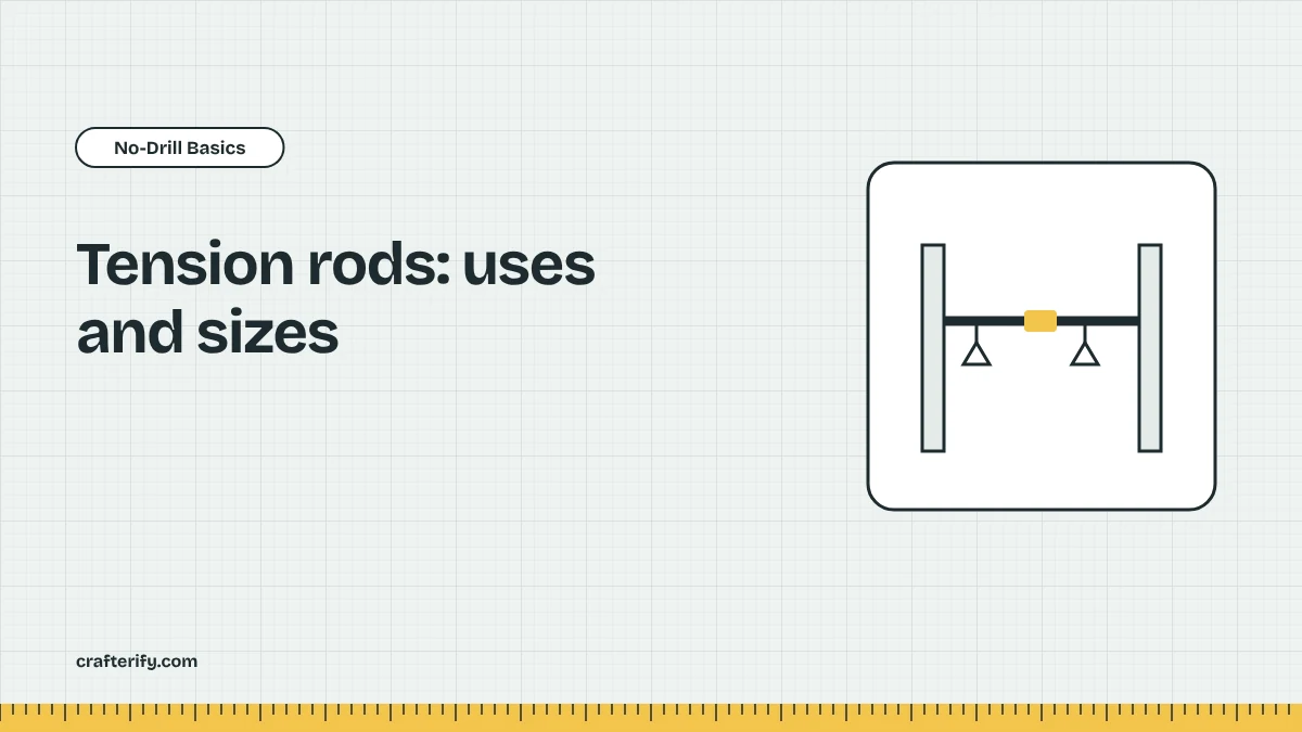Crafterify diagram: card tension rods