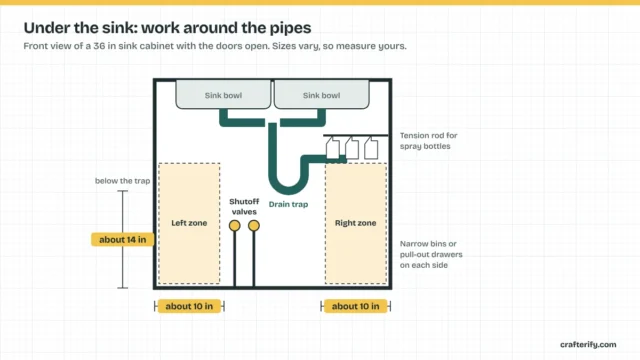 Crafterify diagram: under sink plan